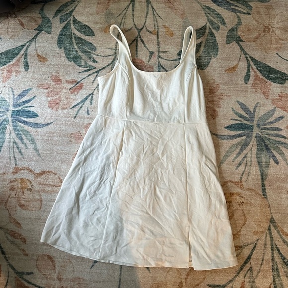 LULU’S Always Admired White Sleeveless Mini Skater Dress. - Picture 6 of 8